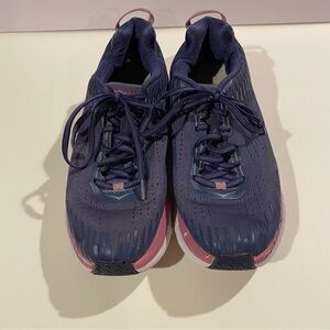 Hoka Shoes Women’s 10.5 Purple W Clifton 5 One on One Running Lace Up Sneakers